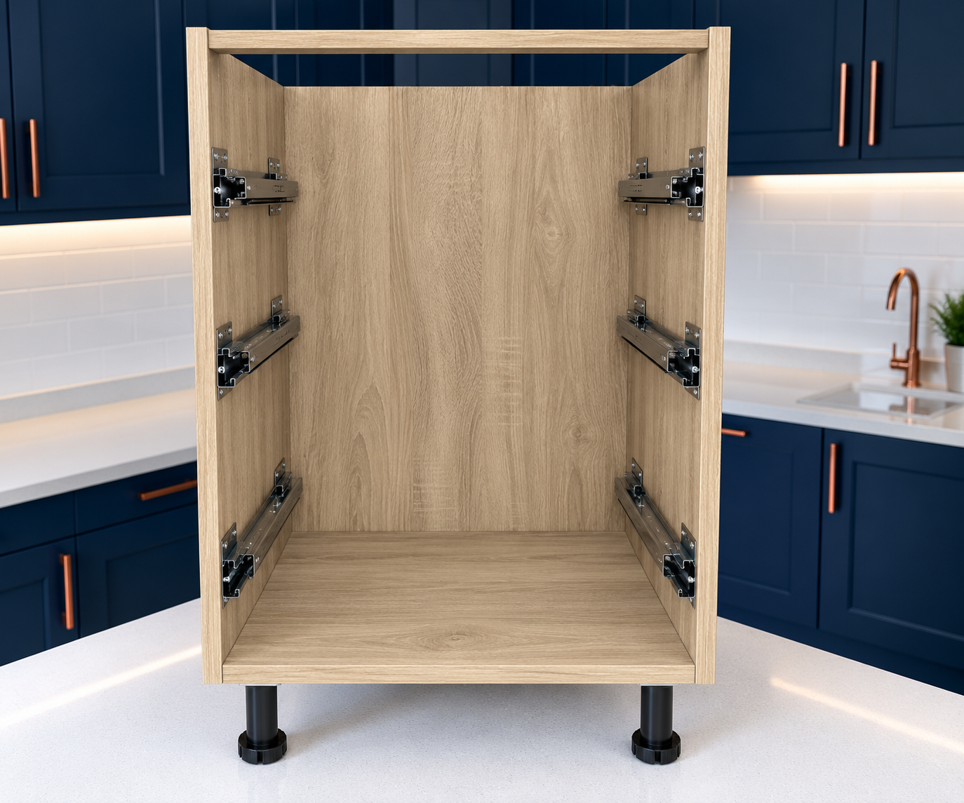 Bardolino Oak Multi-Drawer base unit