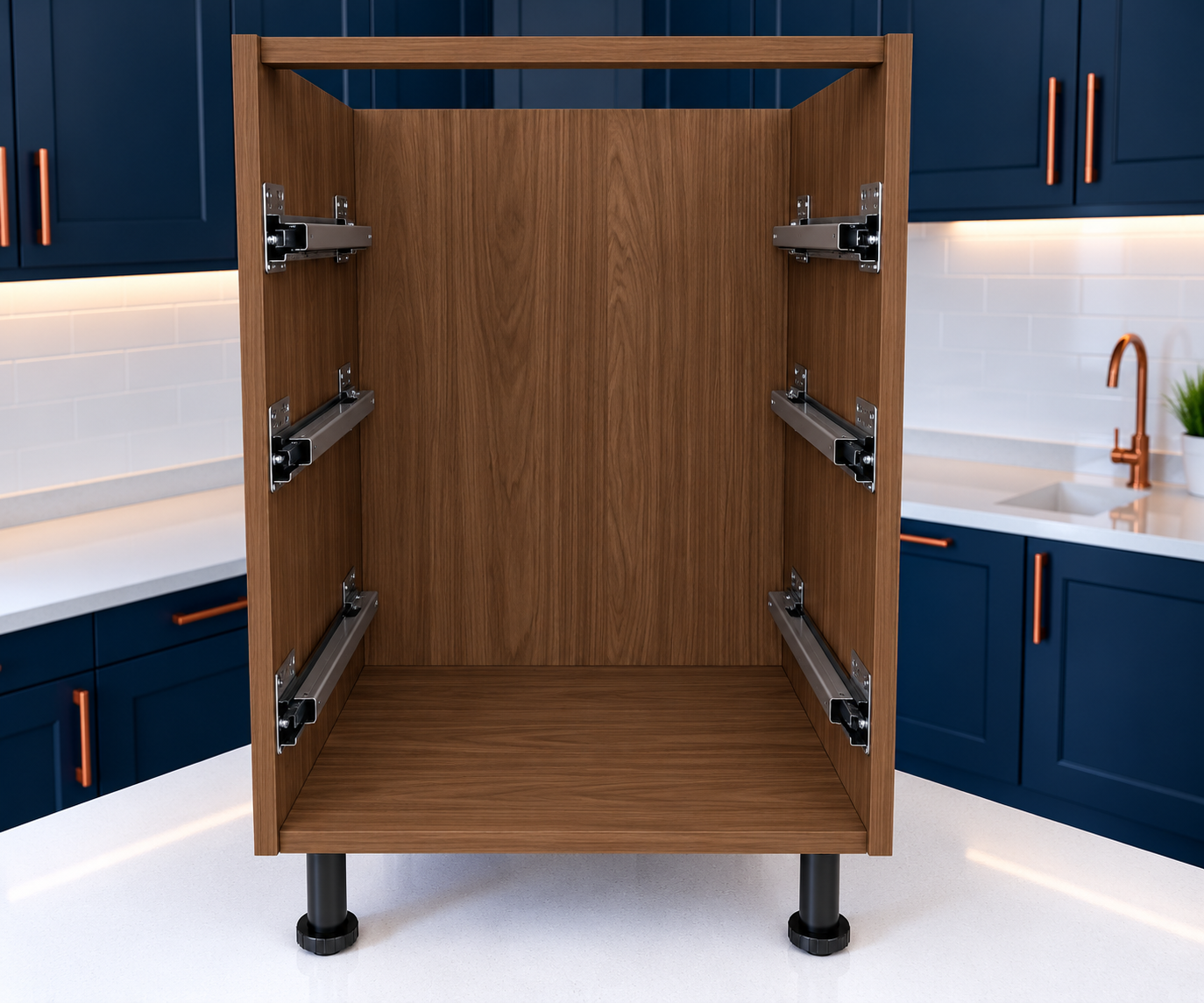 Walnut Multi-Drawer base unit